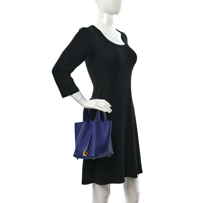 Hermes Taurillon Clemence Picotin Lock 18 PM Bleu Electrique 3 of 10
