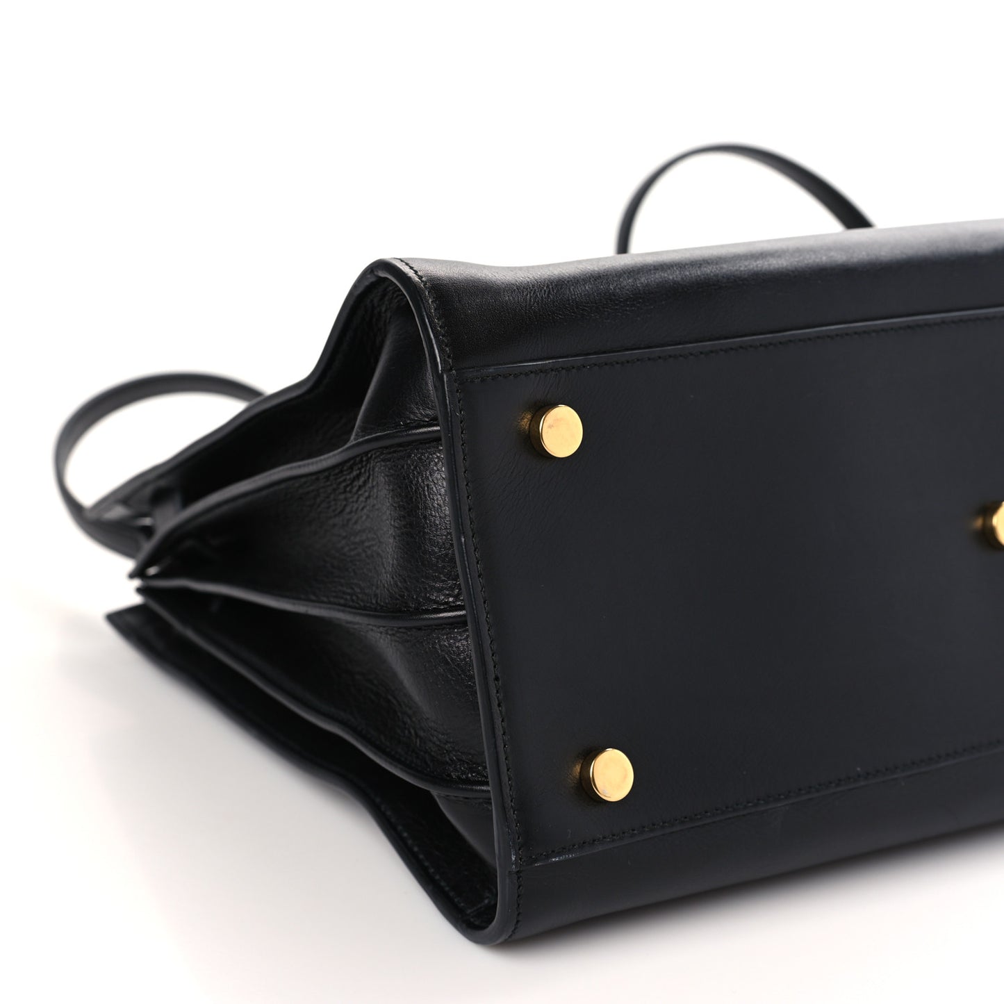 Smooth Calfskin Small Sac De Jour Black