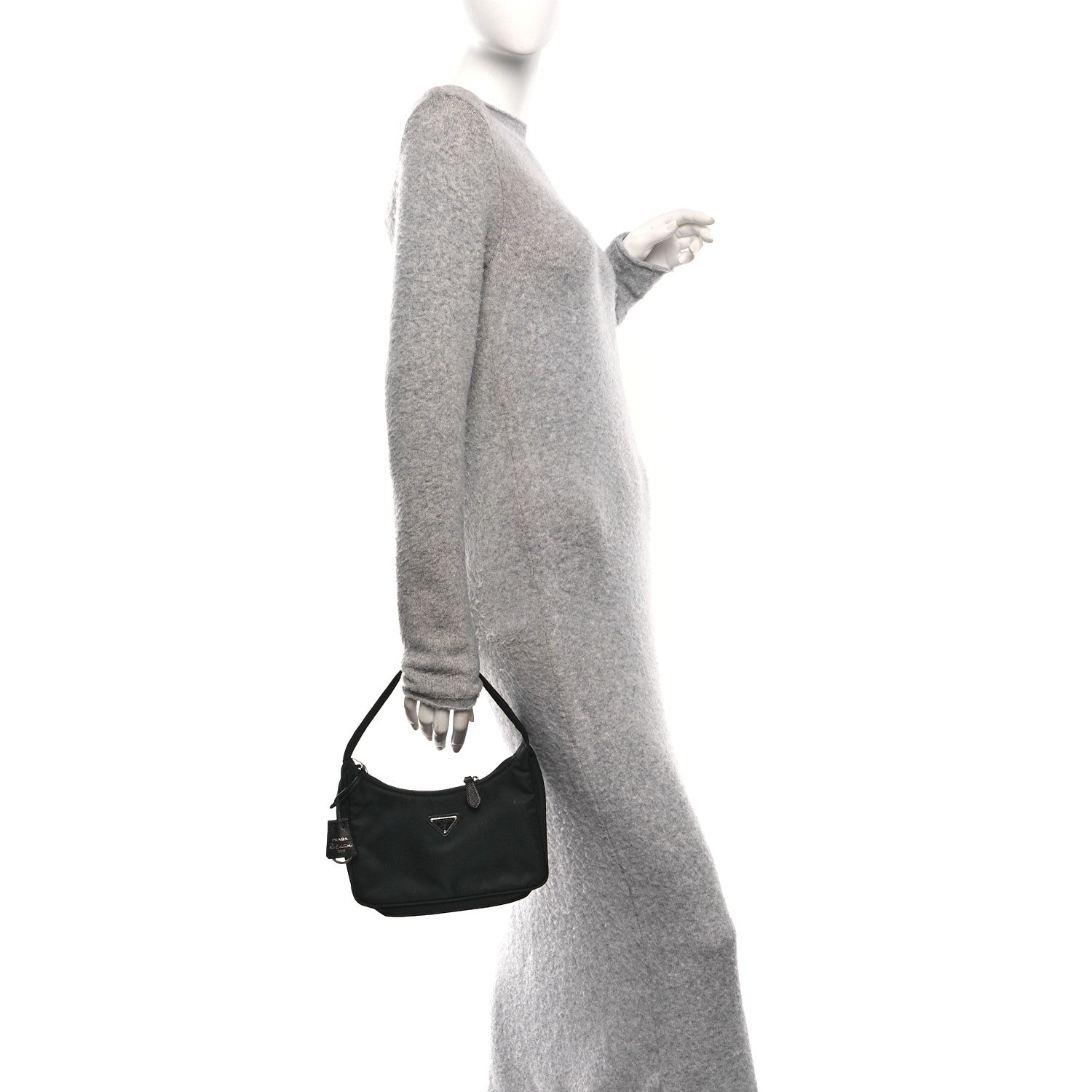 Prada Tessuto Nylon Mini Re-Edition 2000 Bag Black 2 of 9