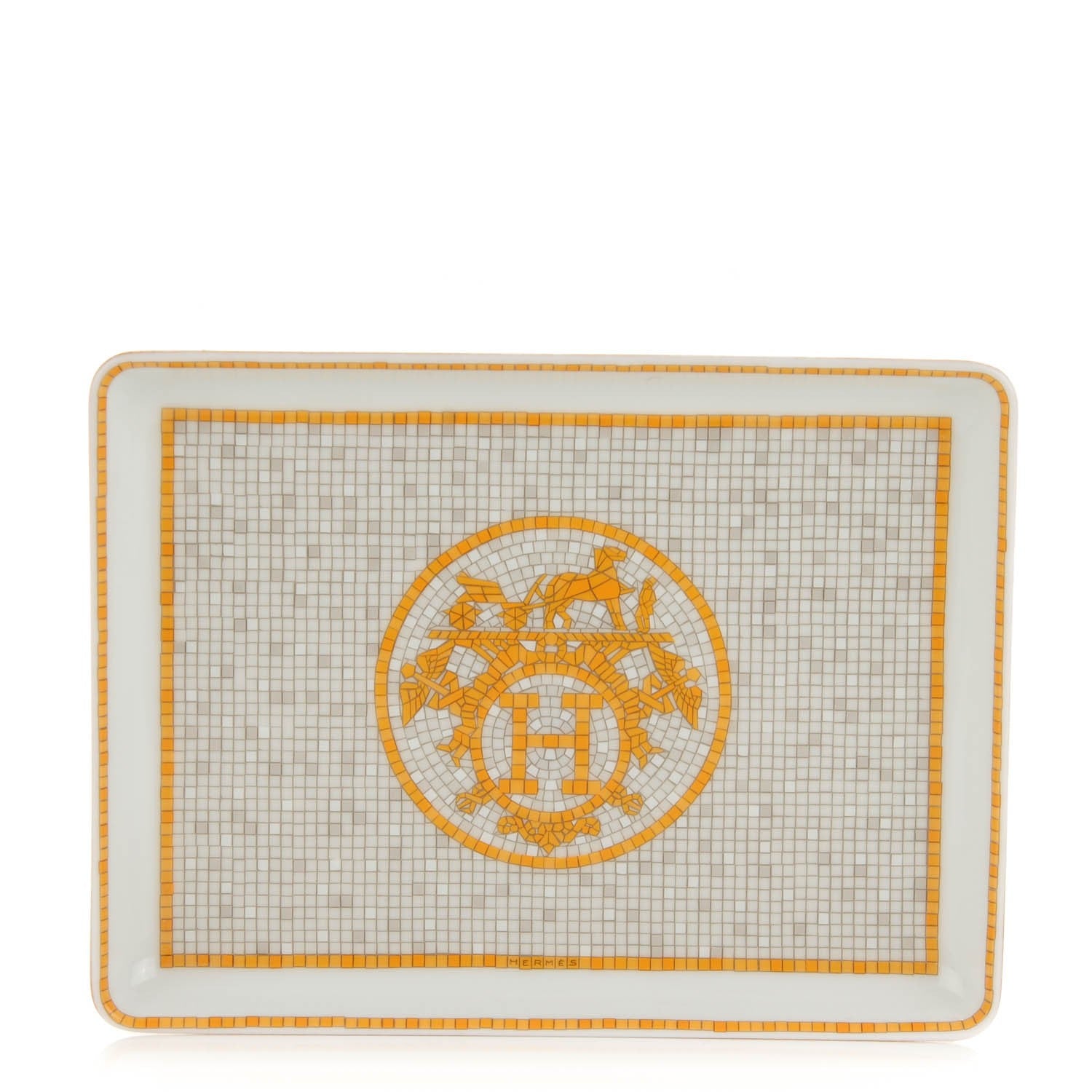 Hermes Porcelain Mosaique au 24 Sushi Plate 1 of 5