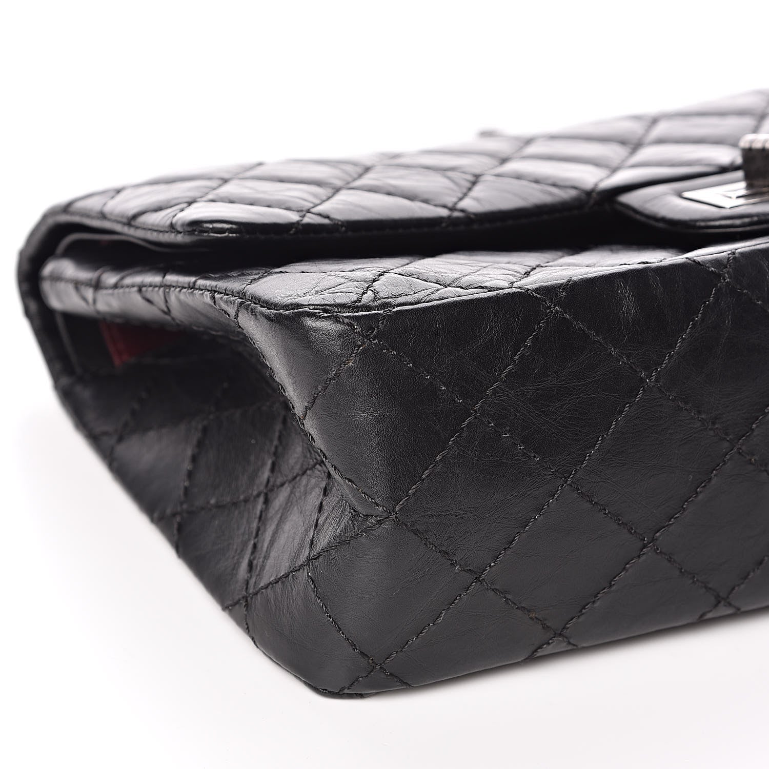 Chanel Aged Calfskin Quilted 2.55 Reissue 225 Flap Black 9 of 12