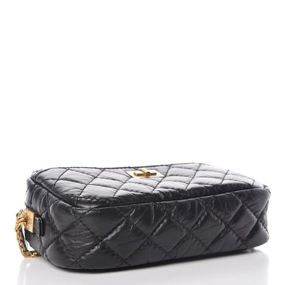 Chanel Aged Calfskin Quilted Mini Reissue Camera Case Black 4 of 10