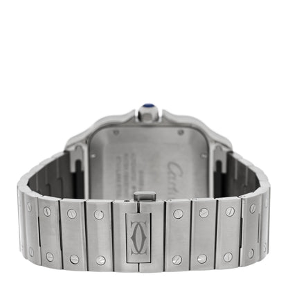 Cartier Stainless Steel 39.8mm Santos De Cartier Automatic Watch Brown 3 of 6