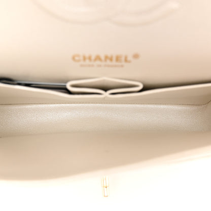 Chanel Iridescent Calfskin Quilted Medium Double Flap White 5 of 13