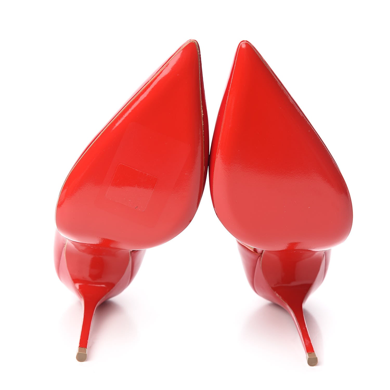 Christian Louboutin Patent Iriza 100 Pumps 37.5 Red 5 of 8