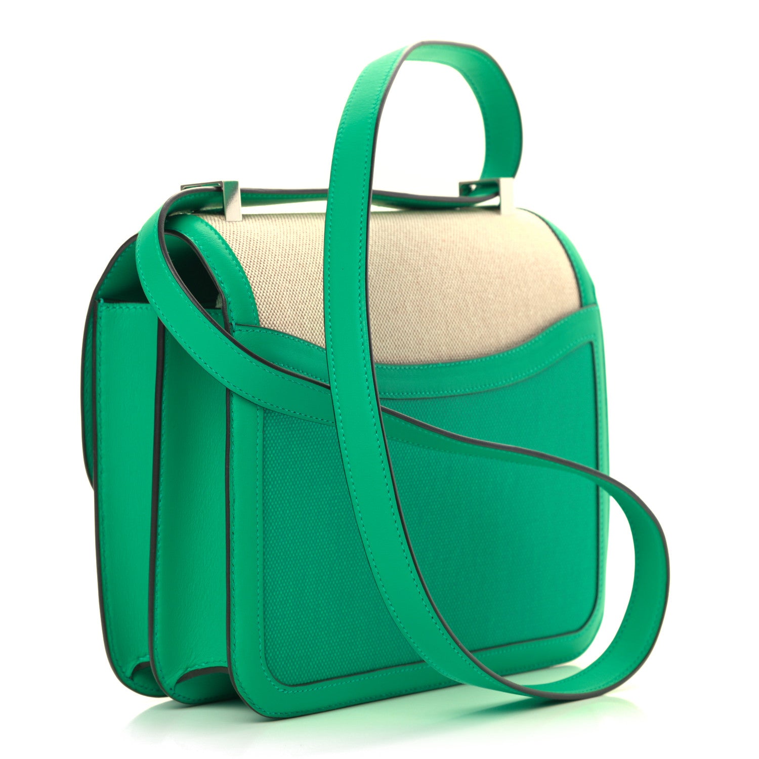 Hermes Swift Toile H Berline Constance 24 Menthe 3 of 9