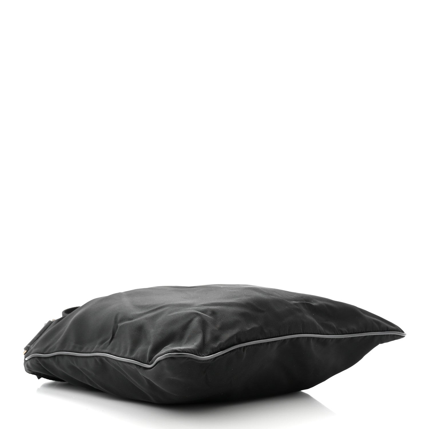 Prada Nylon Vela Flat Messenger Bag Black 4 of 10