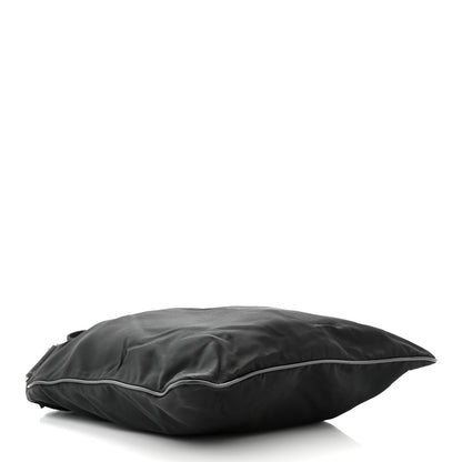 Prada Nylon Vela Flat Messenger Bag Black 4 of 10