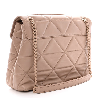 Prada Nappa Triangle Stitched Large Spectrum Bag Cipria 3 of 13