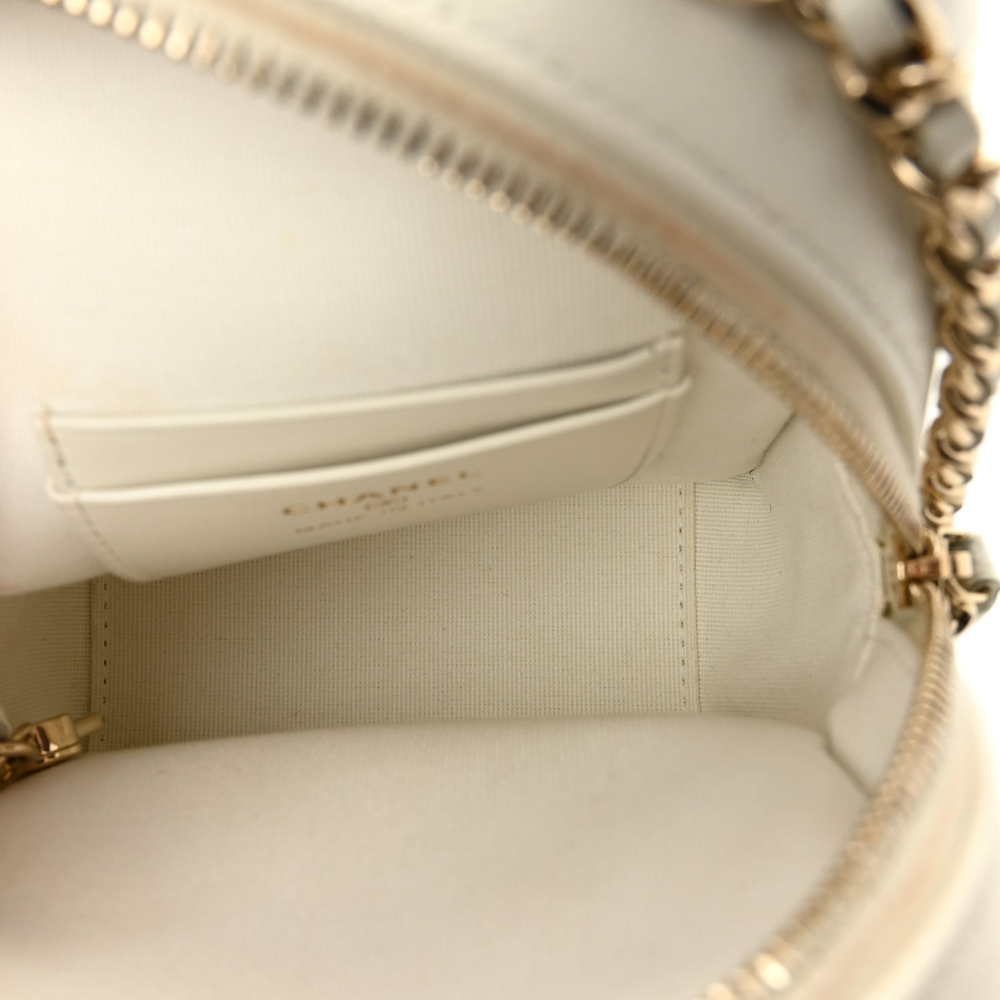 Caviar Quilted CC Mini Classic Backpack White