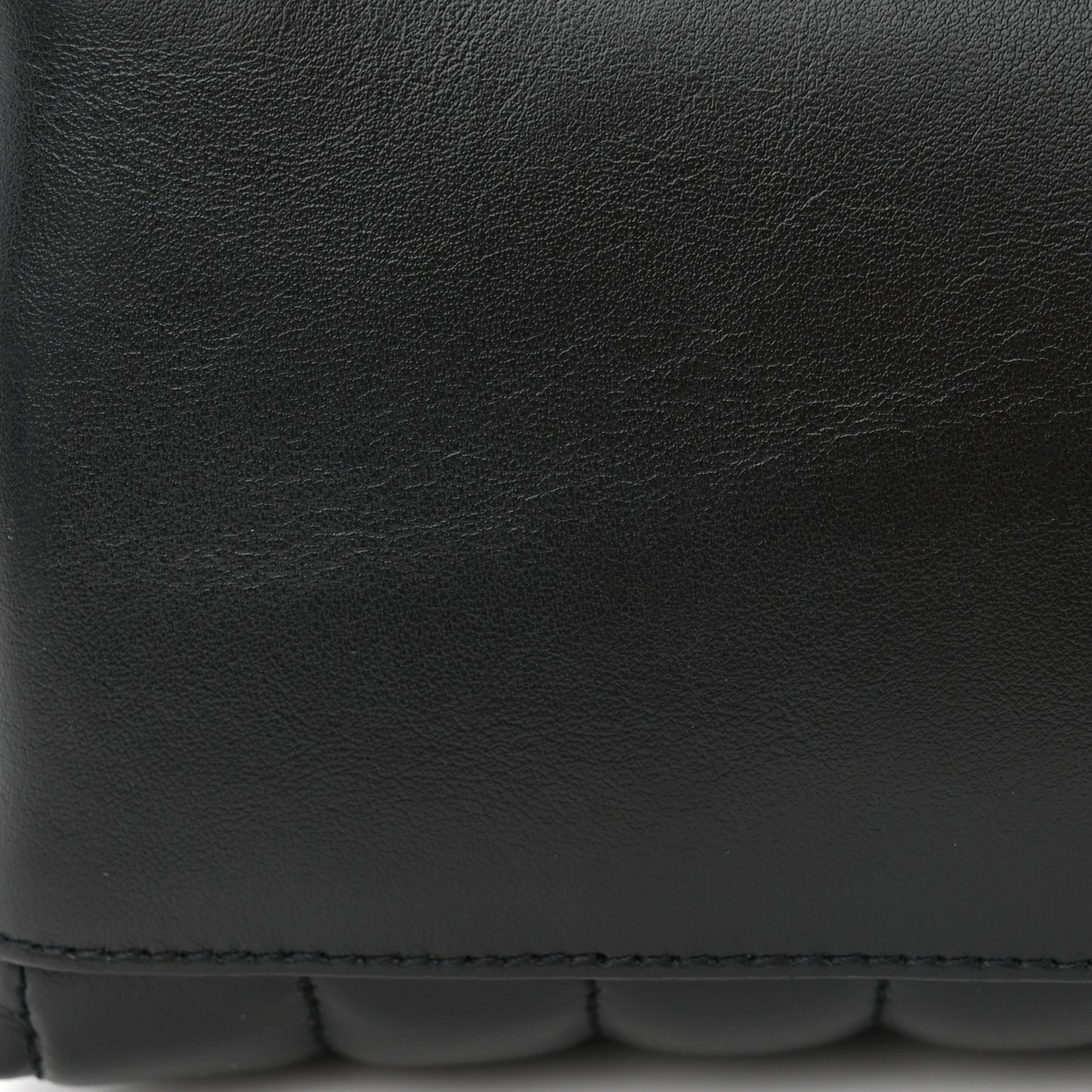 Calfskin Y Quilted Monogram Monochrome Medium Loulou Chain Satchel Black