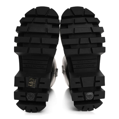 Balenciaga Vegetal Calfskin Bulldozer Boots 40 Black 5 of 10