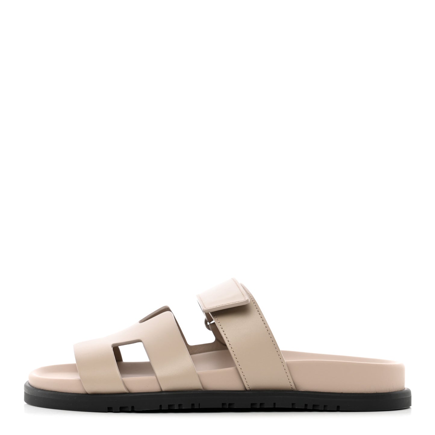 Calfskin Womens Chypre Sandals 38 Beige Mastic
