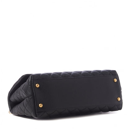 Chanel Caviar Quilted Small Coco Handle Flap Black 4 of 10