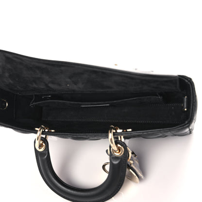 Christian Dior Lambskin Cannage Lady D-Joy Black 5 of 11