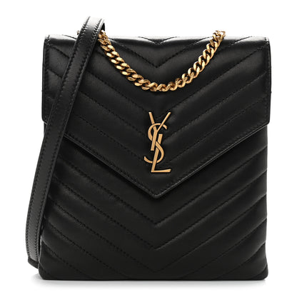 Saint Laurent Lambskin Quilted Double Flap Bag Black 1 of 8