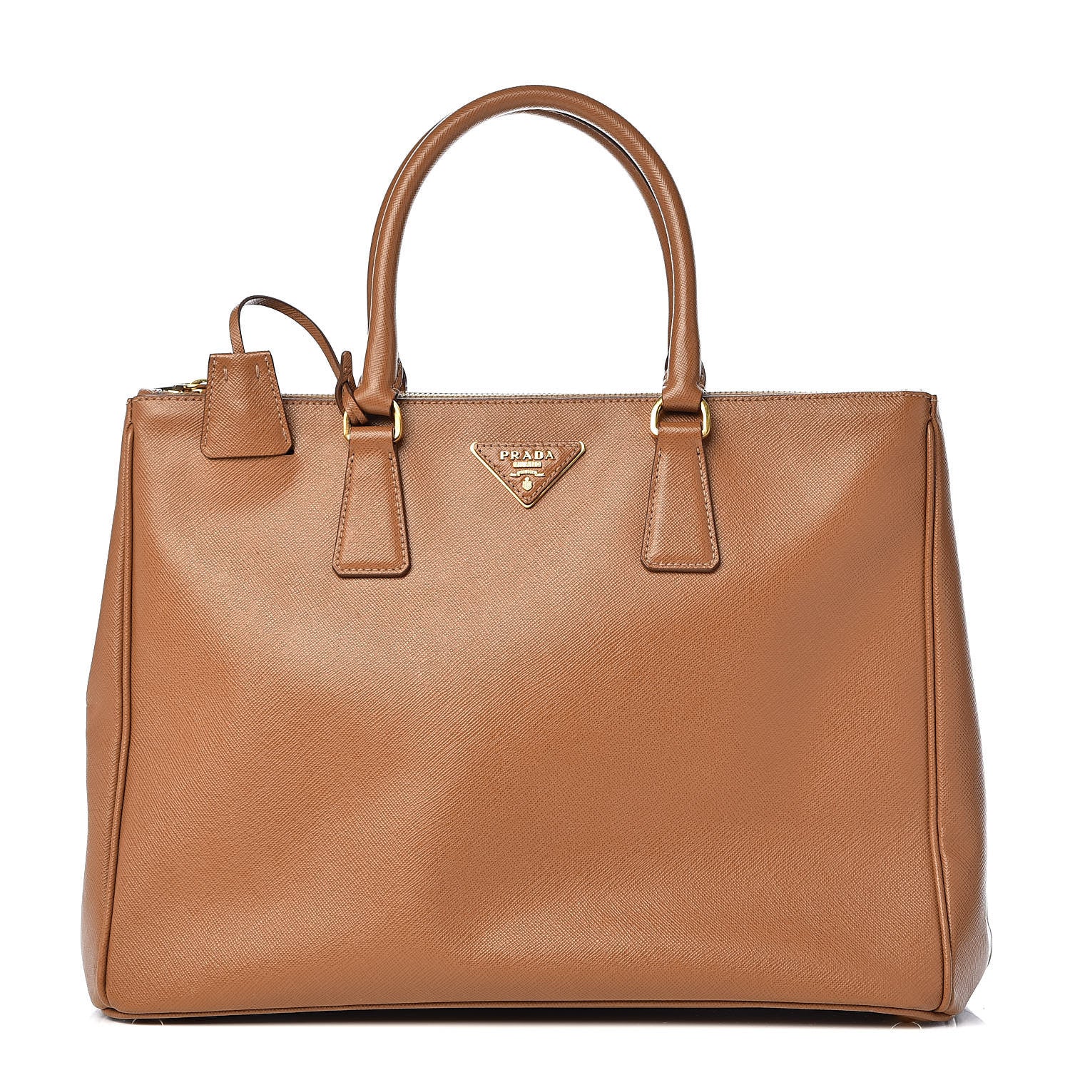Prada Saffiano Lux Large Galleria Double Zip Tote Caramel 1 of 20