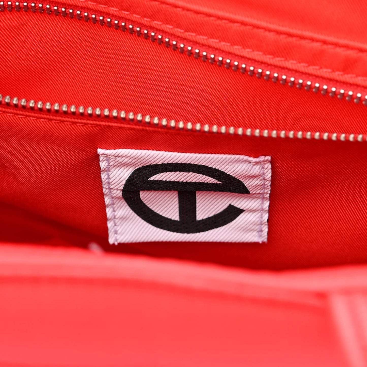 Nylon Medium Puff Shopping Bag Red