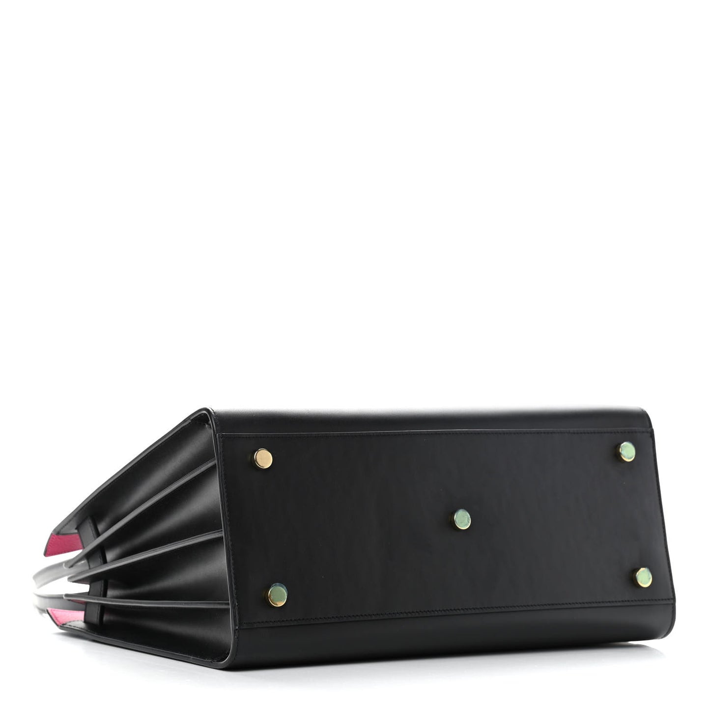 Calfskin Small Sac De Jour Black Fuchsia