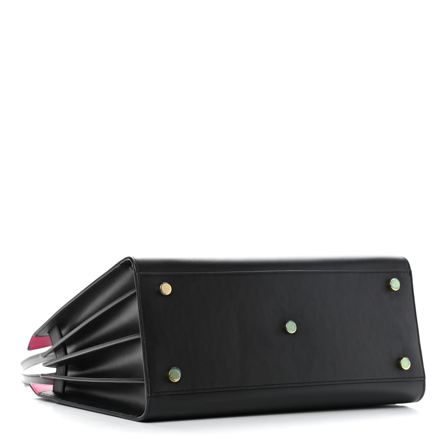 Saint Laurent Calfskin Small Sac De Jour Black Fuchsia 4 of 11