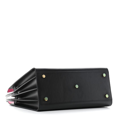 Saint Laurent Calfskin Small Sac De Jour Black Fuchsia 4 of 11