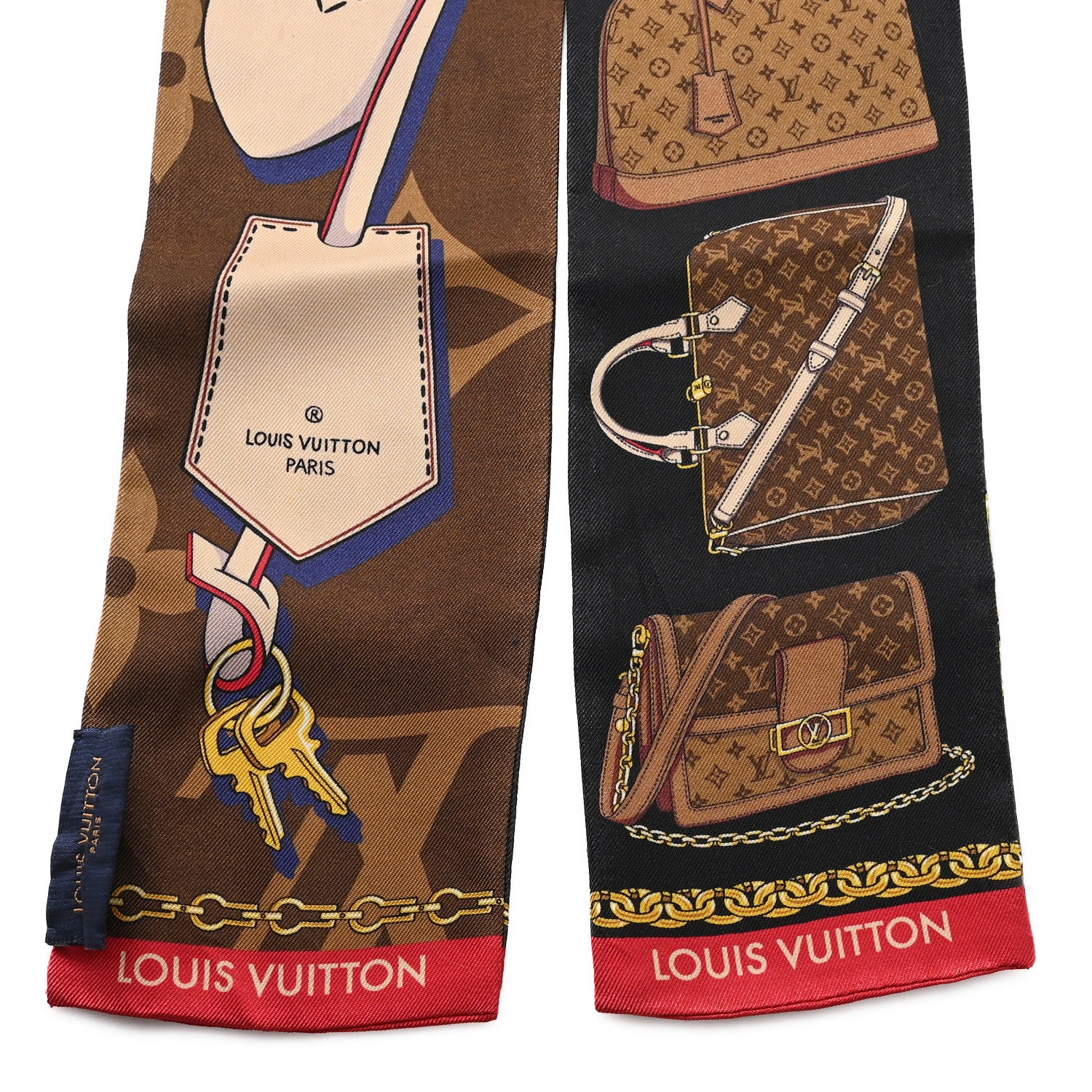 Louis Vuitton Silk Monogram Tribute To Bandeau Marron 2 of 4