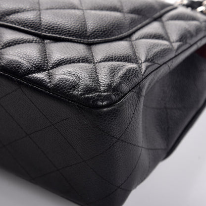 Chanel Caviar Quilted Jumbo Double Flap Black 14 of 14