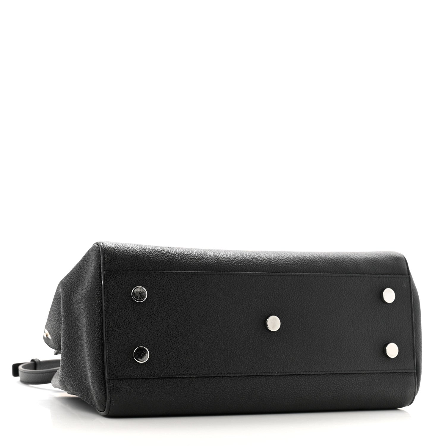 Saint Laurent Grained Calfskin Small Cabas Rive Gauche Black 4 of 12