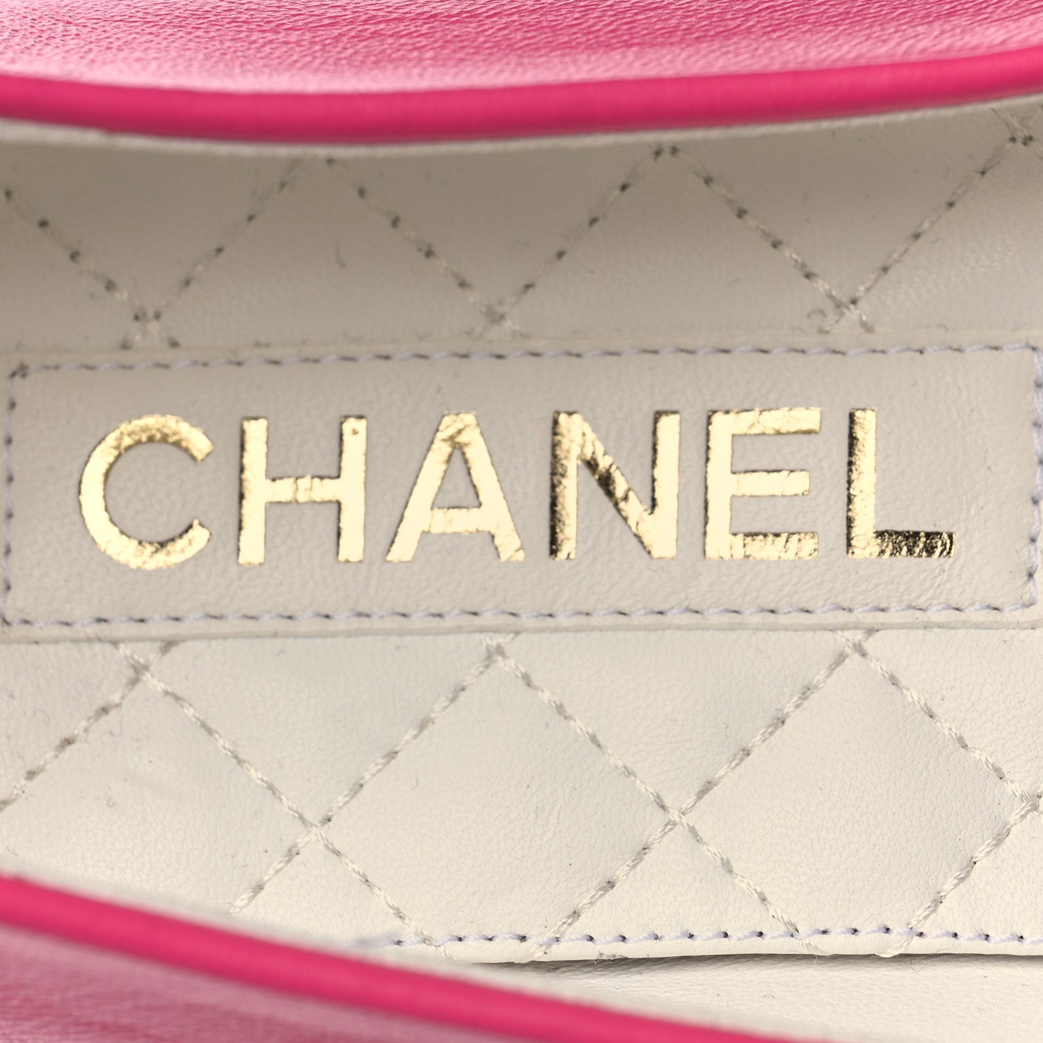 Chanel Lambskin Patent Calfskin Cap Toe Ankle Chain Ballerina Flats 41 Pink 7 of 8