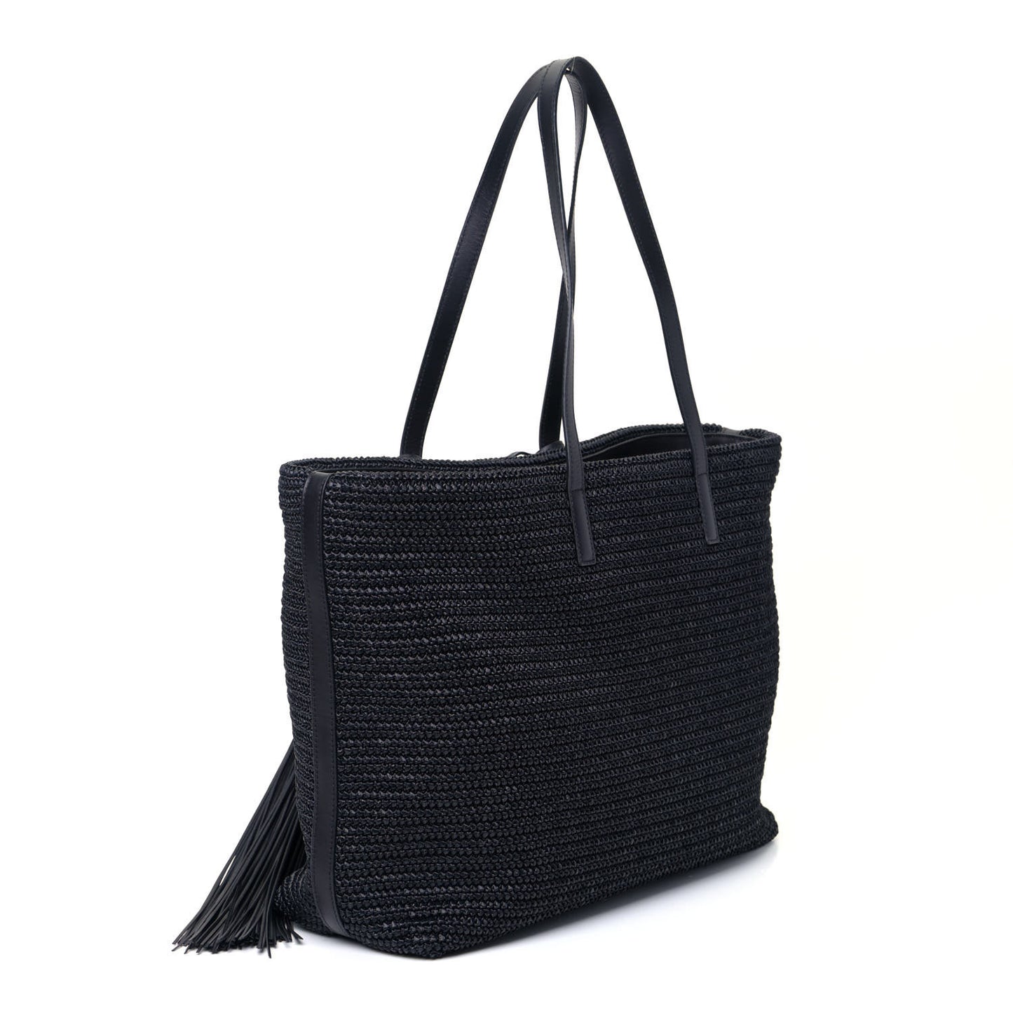 Raffia Tote Black