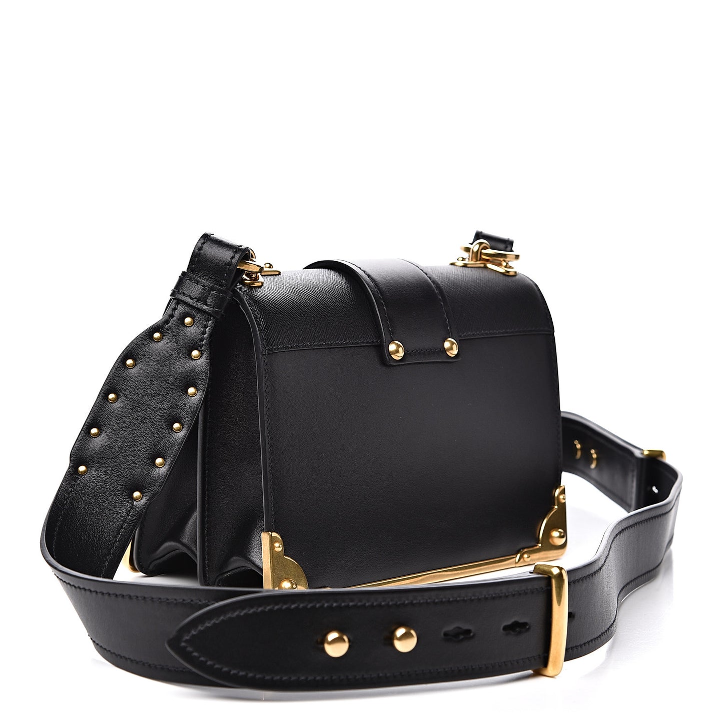 City Calf Saffiano Cahier Bag Black