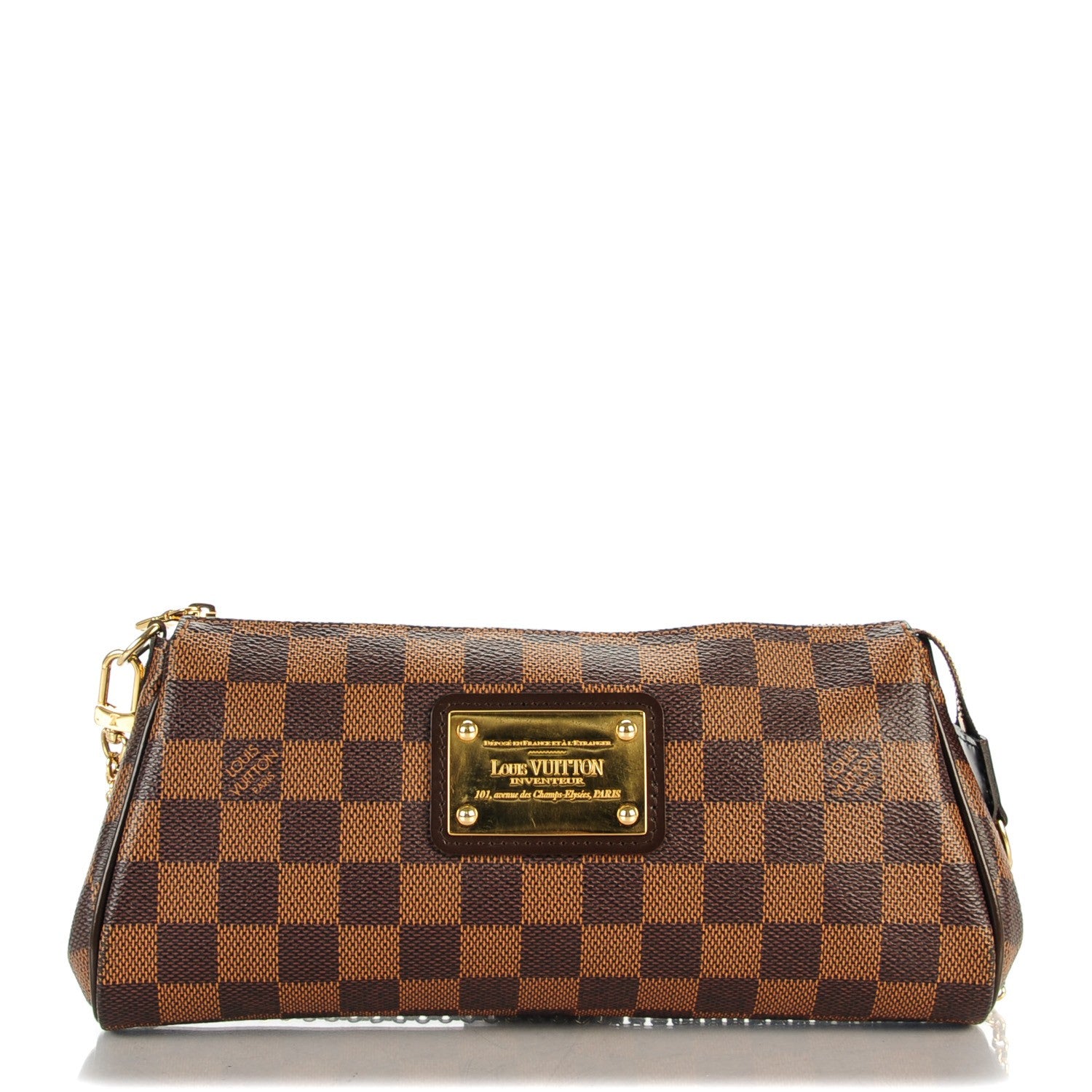 Louis Vuitton Damier Ebene Eva Clutch 1 of 8