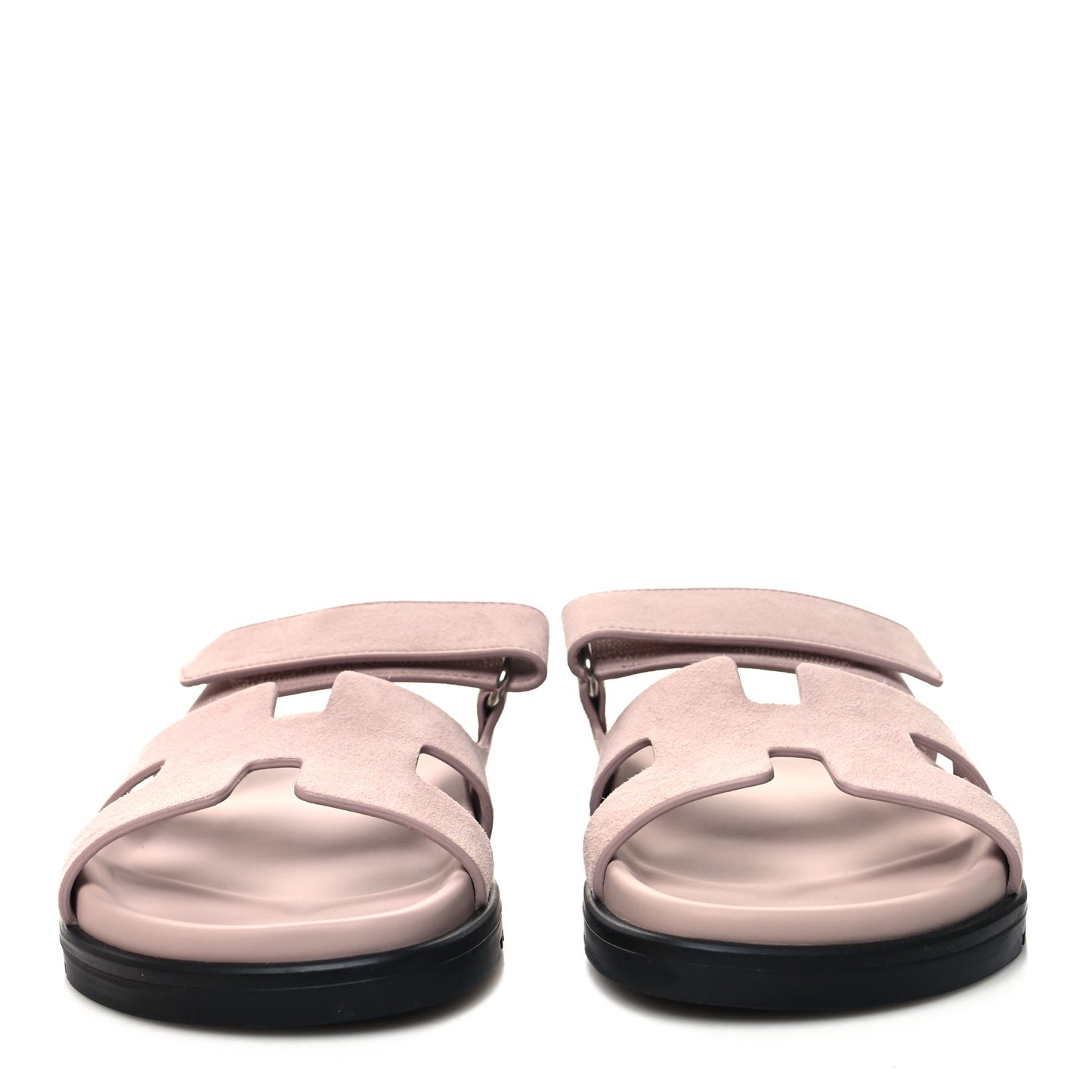 Suede Goatskin Womens Chypre Sandals 35.5 Rose Porcelaine