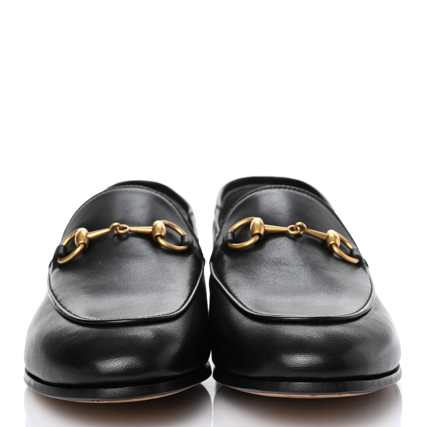 Lambskin Womens Brixton Horsebit Loafers 35.5 Black