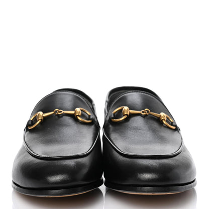 Gucci Lambskin Womens Brixton Horsebit Loafers 35.5 Black 2 of 8