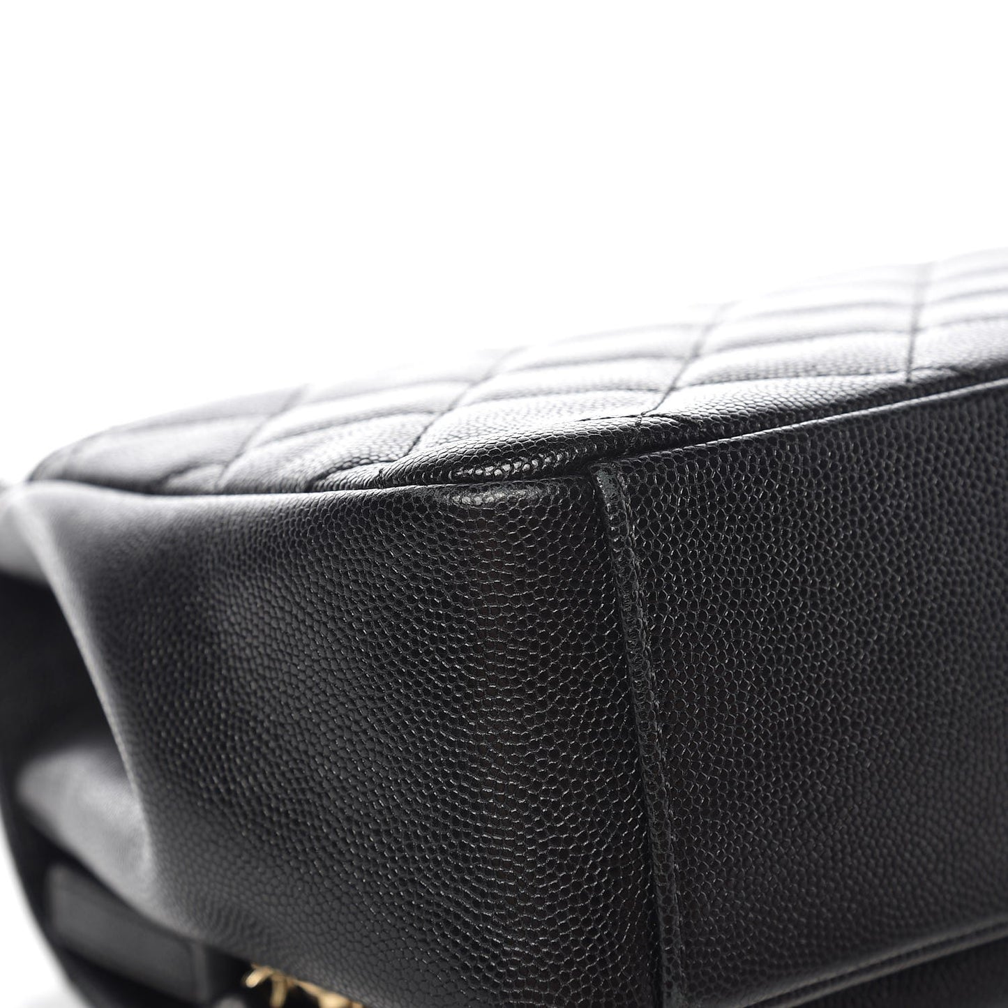 Caviar Quilted Small Business Affinity Flap Black