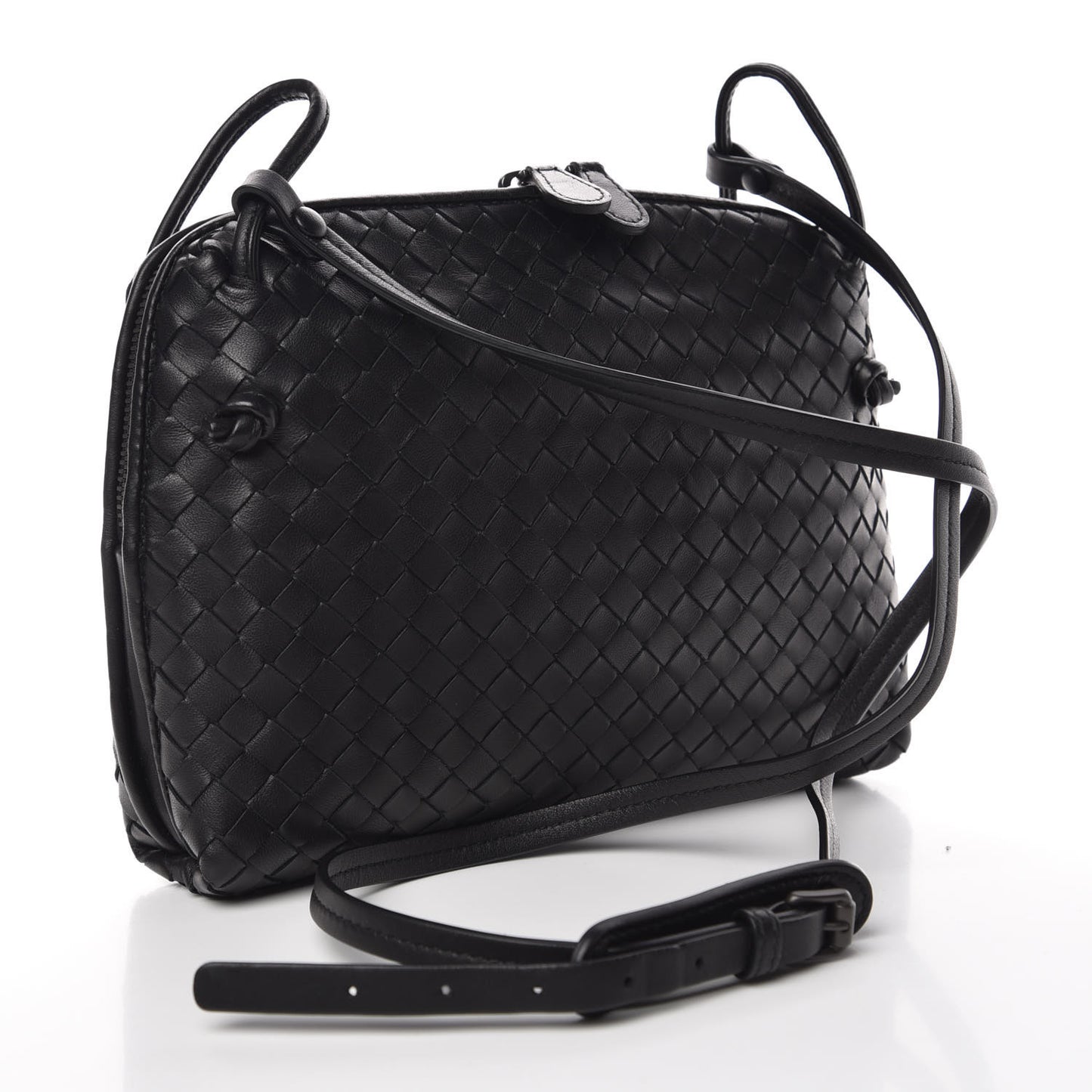 Nappa Intrecciato Nodini Bag Black