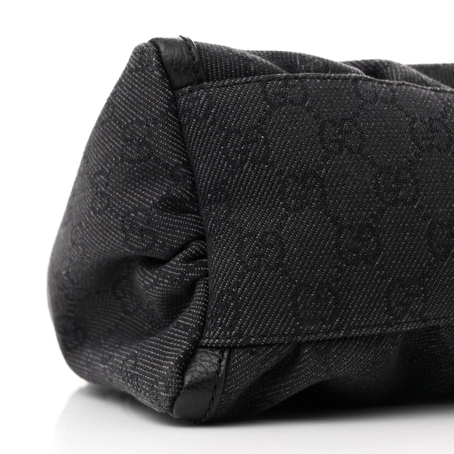 Monogram Medium D Gold Ring Hobo Black