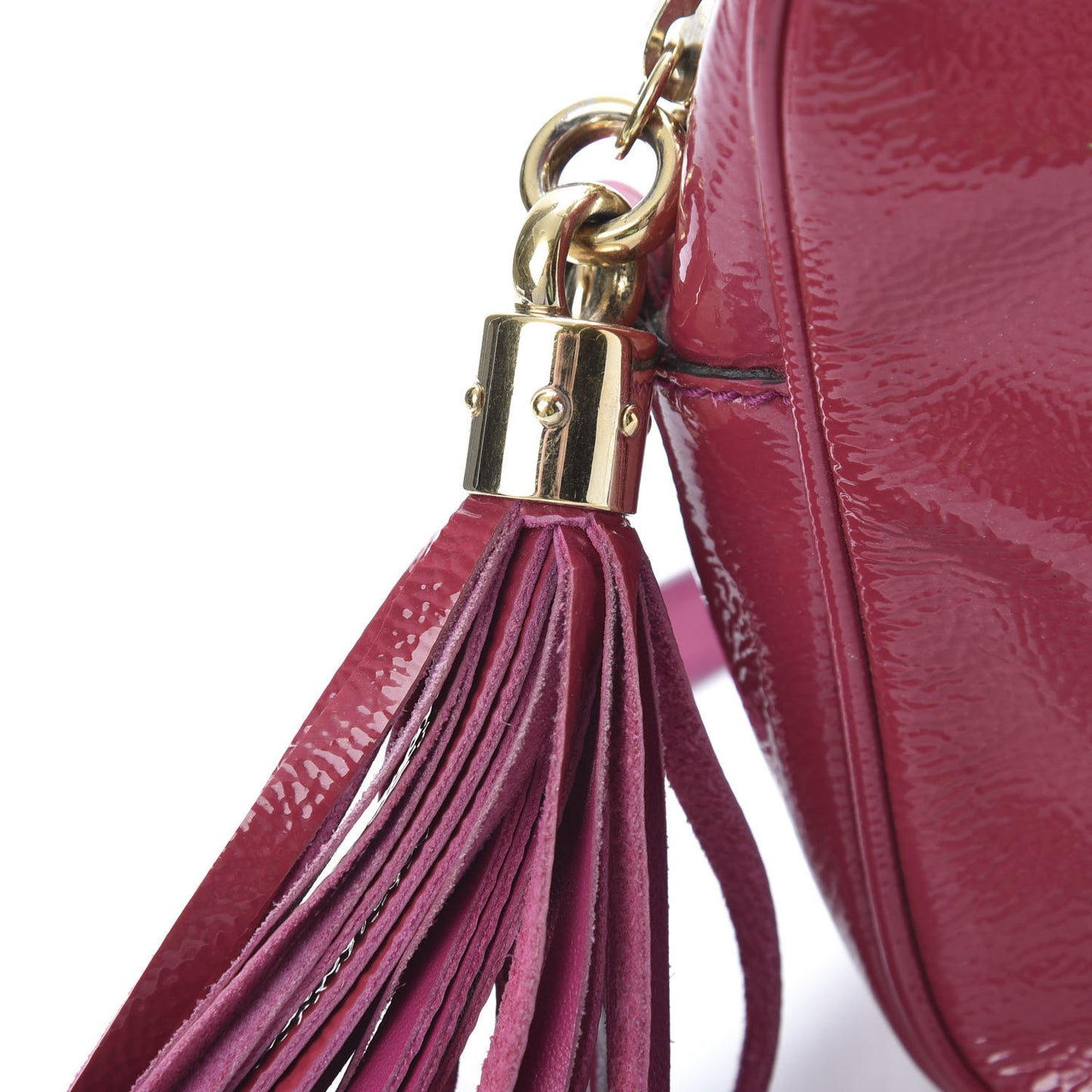 Soft Patent Small Soho Disco Bag Bright Bougainvillea
