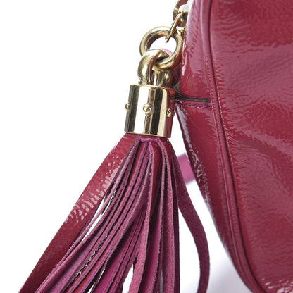 Gucci Soft Patent Small Soho Disco Bag Bright Bougainvillea 17 of 21