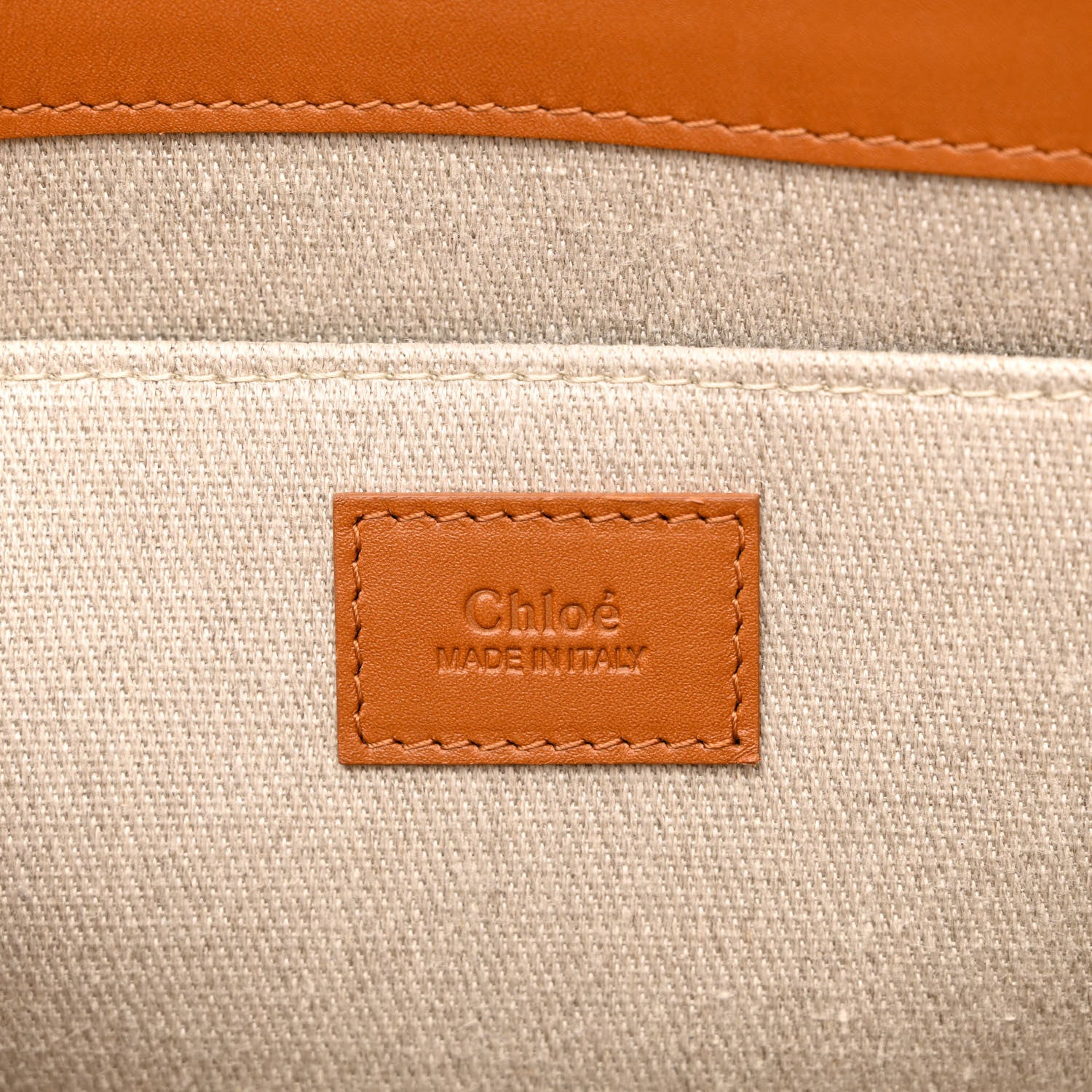 Chloe Calfskin Medium Woody Tote Caramel 5 of 9