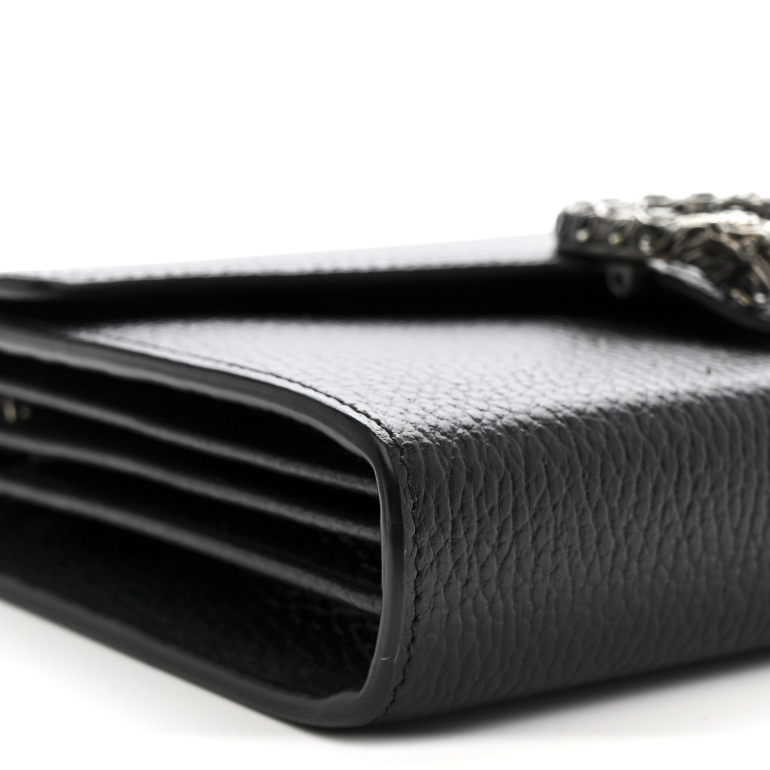 Gucci Calfskin Mini Dionysus Chain Wallet Black 9 of 13