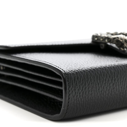 Gucci Calfskin Mini Dionysus Chain Wallet Black 9 of 13