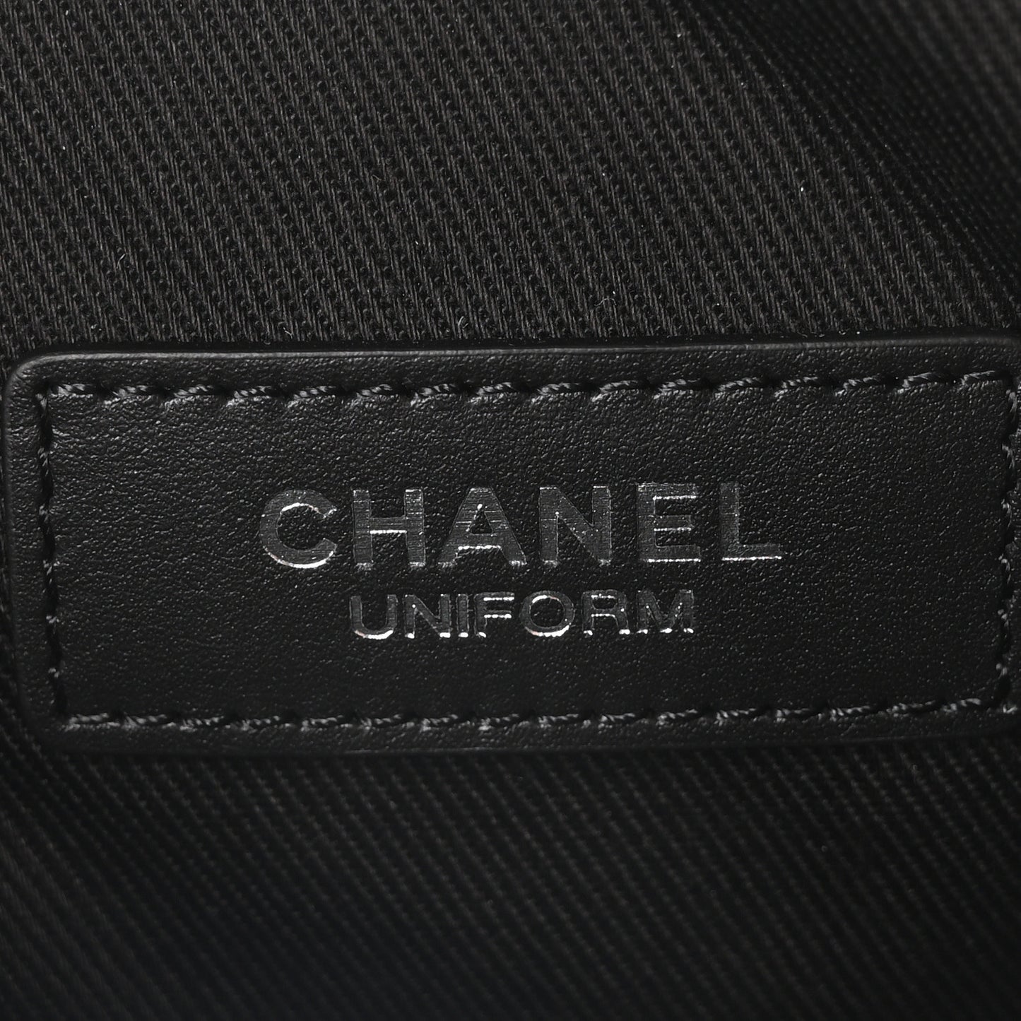 Lambskin Quilted Waist Belt Bag Black