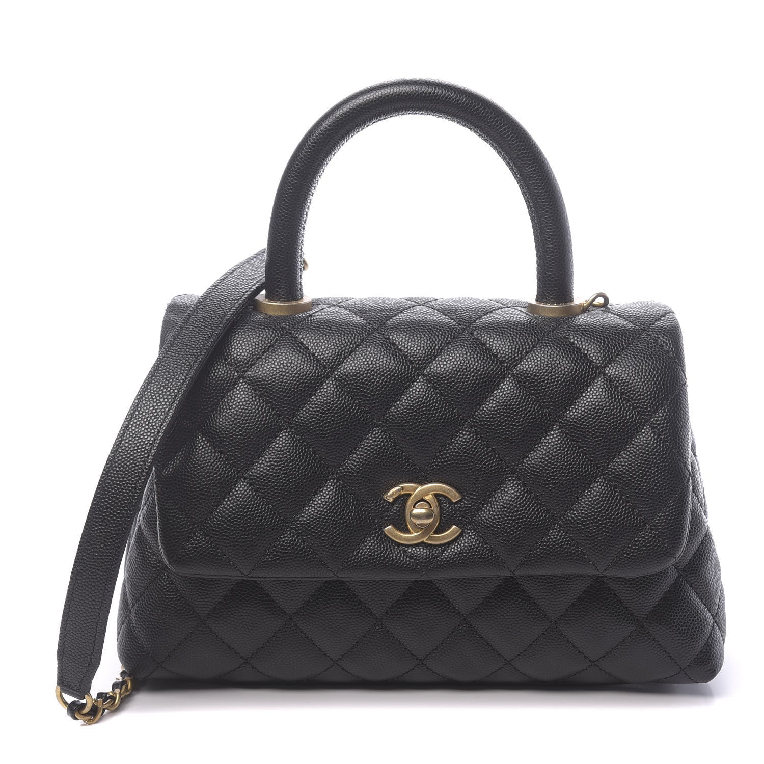 Chanel Caviar Quilted Mini Coco Handle Flap Black 1 of 10
