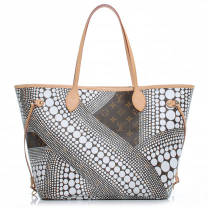 Louis Vuitton Monogram Kusama Waves Neverfull MM White 1 of 7