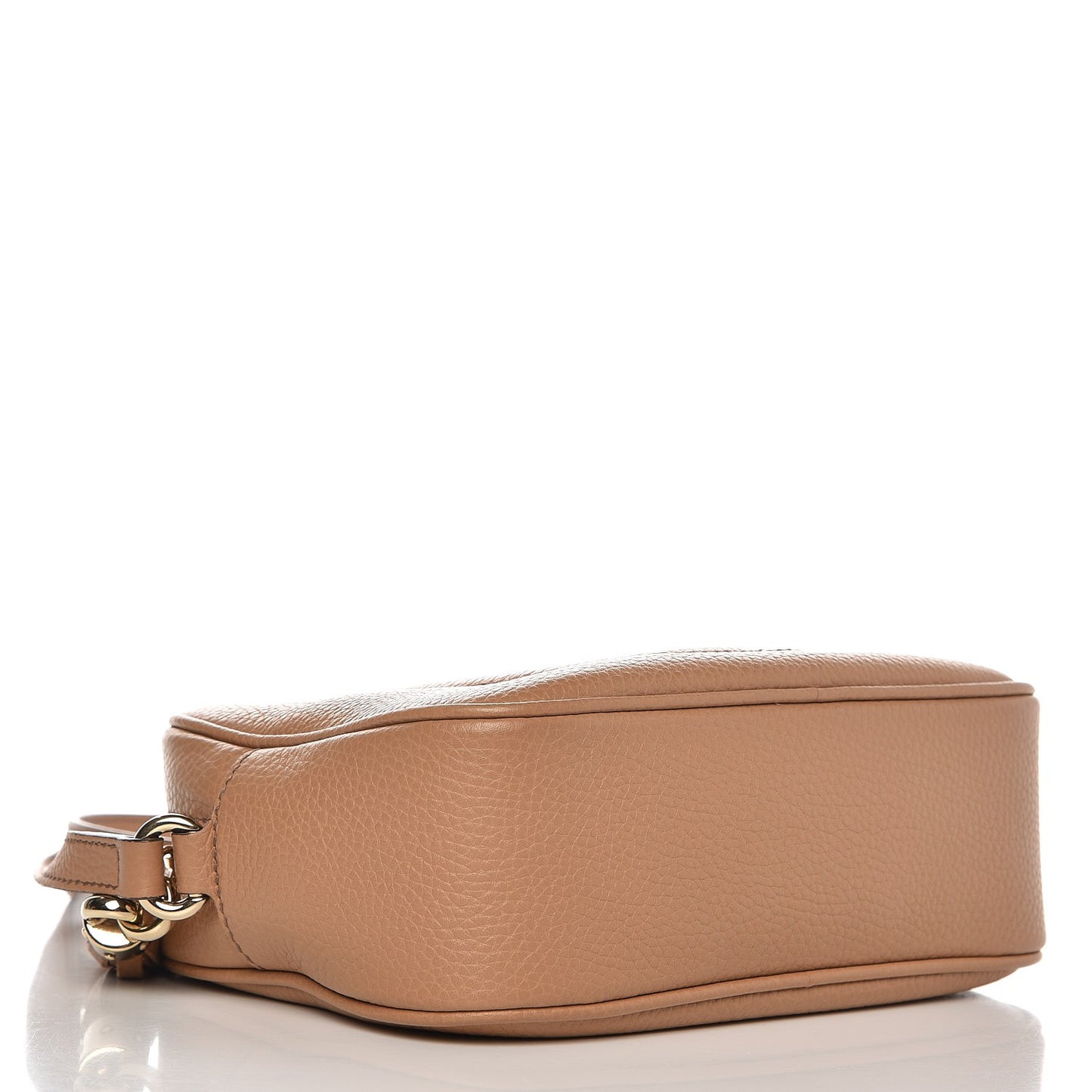 Pebbled Calfskin Small Soho Disco Bag Camelia