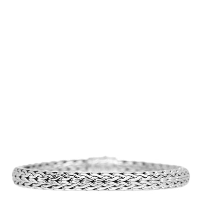 John Hardy Sterling Silver Champagne Diamond 7.5mm Classic Chain Bracelet 2 of 3