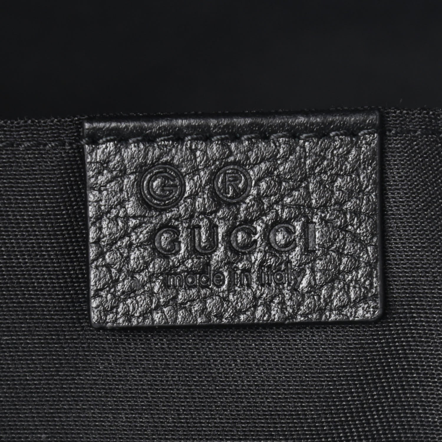 Gucci Nylon Monogram Fanny Pack Belt Bag Black 6 of 10