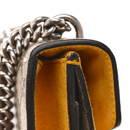 Gucci GG Supreme Monogram Mini Dionysus Shoulder Bag Yellow 12 of 14